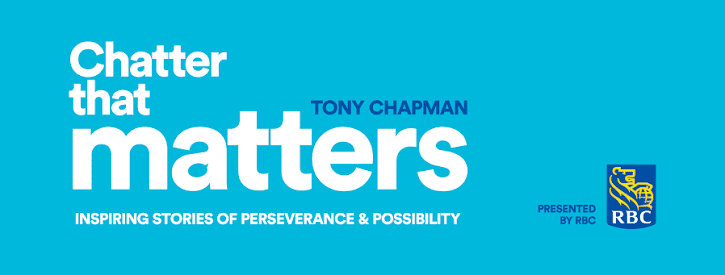 Chatter that Matters podcast logo featuring inspiring stories of perseverance presented by RBC